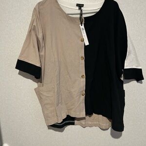 Women’s Coco And Carmen Blouse Top Size L/XL NWT